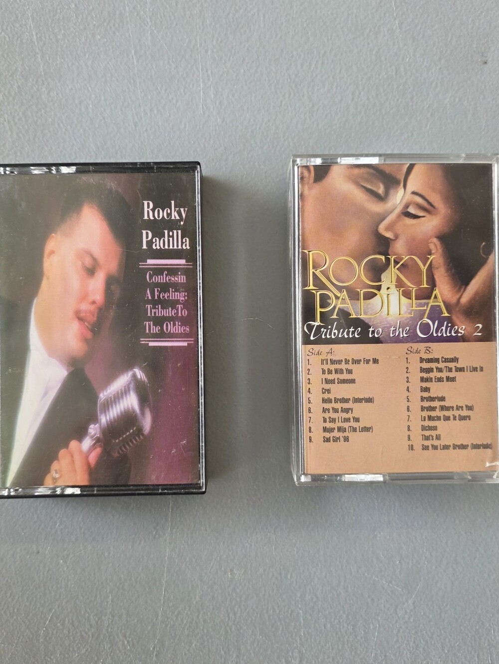 Rocky Padilla Cassette Tape Lot Tribute Oldies 1 & 2 Chicano Soul Lowrider Rare